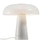 DFTP by Nordlux Tischlampe Glossy Marmor und Glas Weiß | 320mm - Geeignet für 1x E27