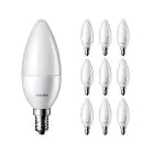 Mehrfachpackung 10x Philips Corepro LED Kerze E14 Matt 5W 470lm - 827  | Ersatz für 40W