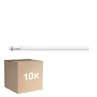 Lot 10x Philips MASTER LED T8 (EM/Direct 230V) Ultra Output 20W 3400lm - 830 Blanc Chaud | 150cm - Remplacement 58W