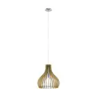 Eglo Suspension Luminaire Tindori Échantillon Nickel Satiné | IP20 - Convient pour 1x E27 