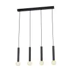 Eglo Suspension Luminaire Corteva Échantillon Noir | IP20 - Convient pour 4x E27 