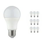 Lot 10x Classic LED E27 Poire Dépolie 8.5W 806lm - 827  | Dimmable - Remplacement 60W